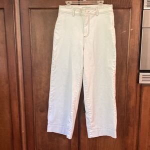 Bagatelle High Rise Off White Cropped Wide Leg Pants